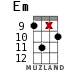 Em for ukulele - option 16