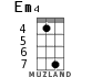 Em4 for ukulele - option 4