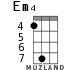 Em4 for ukulele - option 5