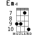 Em4 for ukulele - option 7