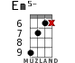Em5- for ukulele - option 12