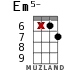 Em5- for ukulele - option 14