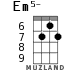 Em5- for ukulele - option 5
