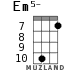 Em5- for ukulele - option 7