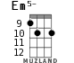 Em5- for ukulele - option 8
