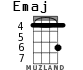 Emaj for ukulele - option 2
