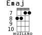 Emaj for ukulele - option 4