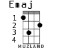 Emaj for ukulele - option 1