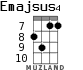 Emajsus4 for ukulele - option 5