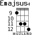 Emajsus4 for ukulele - option 6