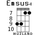 Emsus4 for ukulele - option 5