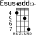 Esus4add13- for ukulele - option 5
