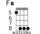 Fm for ukulele - option 3