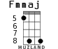 Fmmaj for ukulele - option 3