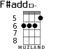 F#add13- for ukulele - option 3