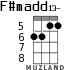 F#madd13- for ukulele - option 3
