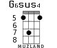 G6sus4 for ukulele - option 4
