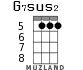 G7sus2 for ukulele - option 3