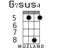 G7sus4 for ukulele - option 3