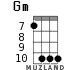 Gm for ukulele - option 5