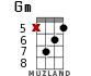Gm for ukulele - option 7