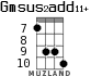 Gmsus2add11+ for ukulele - option 5