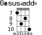 Gmsus4add9 for ukulele - option 6