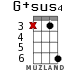 G+sus4 for ukulele - option 13