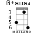 G+sus4 for ukulele - option 4