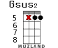 Gsus2 for ukulele - option 20