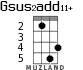 Gsus2add11+ for ukulele - option 2