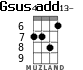 Gsus4add13- for ukulele - option 3