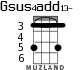 Gsus4add13- for ukulele - option 1