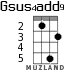 Gsus4add9 for ukulele - option 2
