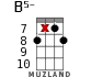 B5- for ukulele - option 13