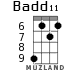 Badd11 for ukulele - option 3