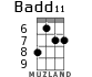 Badd11 for ukulele - option 1