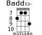 Badd13- for ukulele - option 3