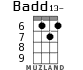 Badd13- for ukulele - option 4