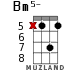 Bm5- for ukulele - option 8