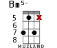 Bm5- for ukulele - option 9